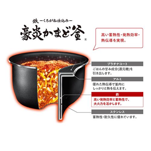 象印マホービン NW-JX10-BA 圧力IH炊飯ジャー 極め炊き 5.5合炊き