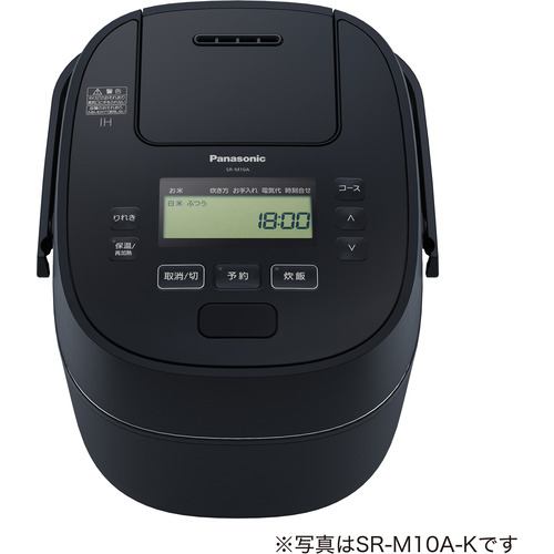 14,400円パナソニック 可変圧力IHジャー炊飯器 SR-M18A-K(ブラック)新品