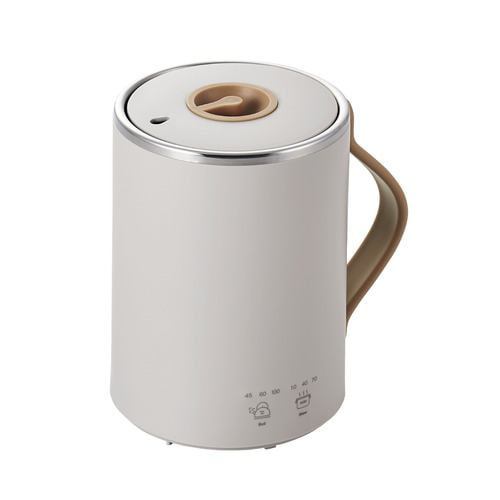 エレコム HAC-EP02GY マグカップ型電気なべ Cook Mug 3段階温度設定 タイマー設定 350mL グレー