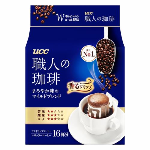 UCC 職人の珈琲 ドリップコーヒー まろやか味のマイルドブレンド 16P ヤマダウェブコム