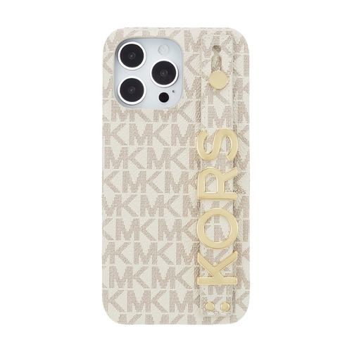 MICHAEL KORS MKSRVNLWPIP2267 iPhone 14 Pro Max用スマートフォンケース [ Vanilla ] ホワイト