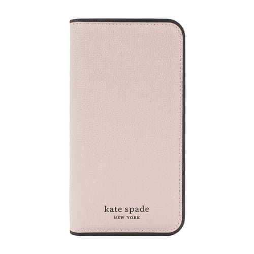 kate spade new york KSIPH-256-PLVMB 2022 iPhone 14 Plus用スマートフォンケース [ Pale Vellum Black Bumper Black Logo ] ピンク