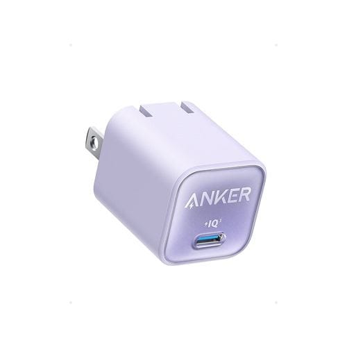 アンカー A2147NV1 USB急速充電器 Anker 511 Charger (Nano 3, 30W) パープル