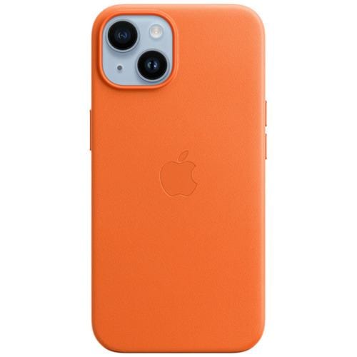 アップル(Apple) MPP83FE/A MagSafe対応 iPhone14 レザーケース オレンジ
