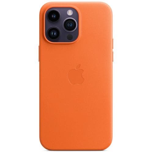 アップル(Apple) MPPR3FE/A MagSafe対応 iPhone14ProMax レザーケース オレンジ