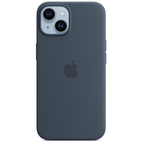 アップル(Apple) MPRV3FE/A MagSafe対応 iPhone14 シリコーンケース ストームブルー