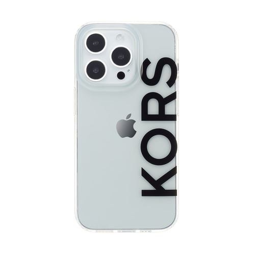 MICHAEL KORS IML Case Logo for iPhone 14 Pro ブラッククリア