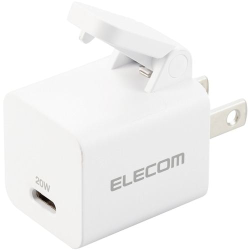 エレコム MPA-ACCP31WH USB Type-C 充電器 PD 対応 20W タイプC ×1 ホワイト MPAACCP31WH