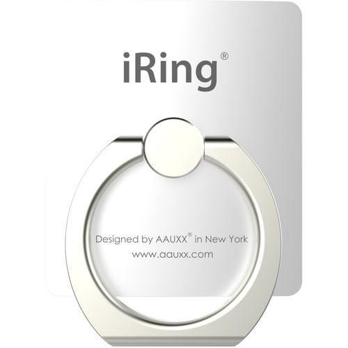 ロジック IRING-PW スマホ タブレット落下防止リング&ポータブルスタンド AAUXX iRing ホワイト IRINGPW