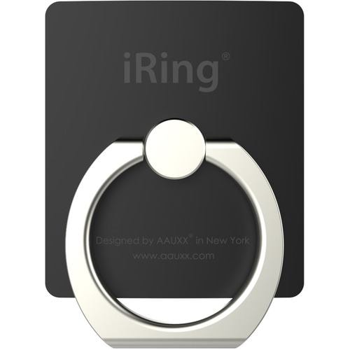 ロジック IRING-MK スマホ タブレット落下防止リング&ポータブルスタンド AAUXX iRing ブラック IRINGMK