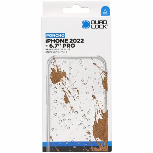 Ｑｕａｄ Ｌｏｃｋ レインポンチョ 雨天用カバー - iPhone 14 Pro Max用 QLC-PON-IP14XL