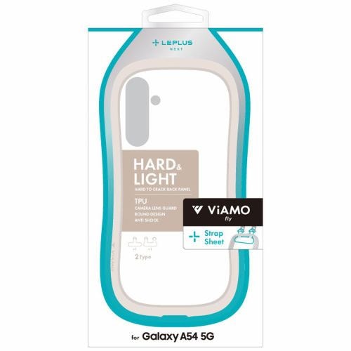 ＭＳソリューションズ ＬＥＰＬＵＳ ＮＥＸＴ Galaxy A54 耐衝撃ハイブリッドケース 「ViAMO fly」 ミルクホワイト LN-23SG5VMFWH