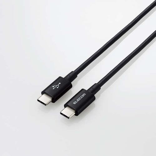 エレコム MPA-CCYS12NBK USB2.0ケーブル(認証品、C-C、やわらか耐久、USB PD対応) ブラック MPACCYS12NBK