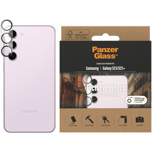 ＰａｎｚｅｒＧｌａｓｓ Samsung Galaxy S23／23+ PicturePerfect Camera Lense protector 0439