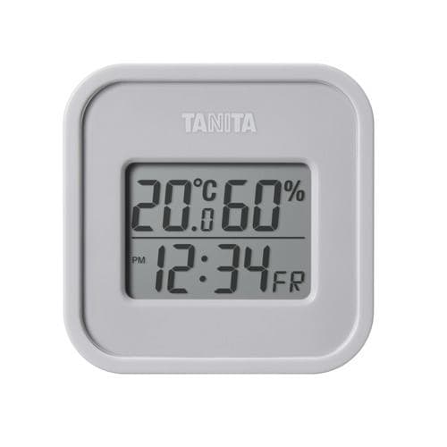 タニタ TT-588GY デジタル温湿度計 ウォームグレー