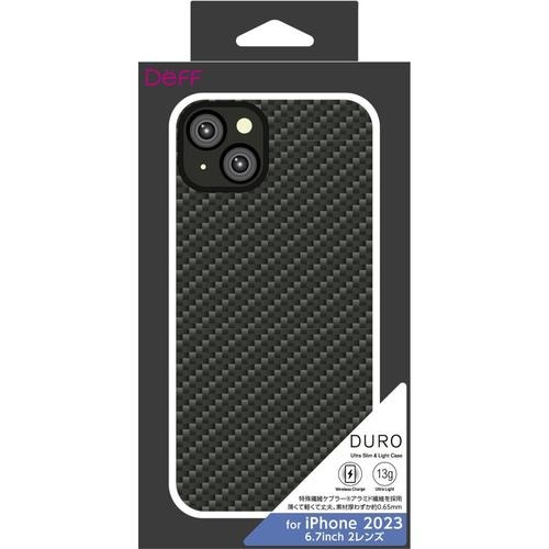 ディーフ DCS-IPD23LKVMBK iPhone 15Plus Ultra Slim & Light Case DURO マットブラック マットブラック