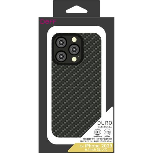 ディーフ DCS-IPD23MPKVMBK iPhone 15Pro Ultra Slim & Light Case DURO マットブラック マットブラック