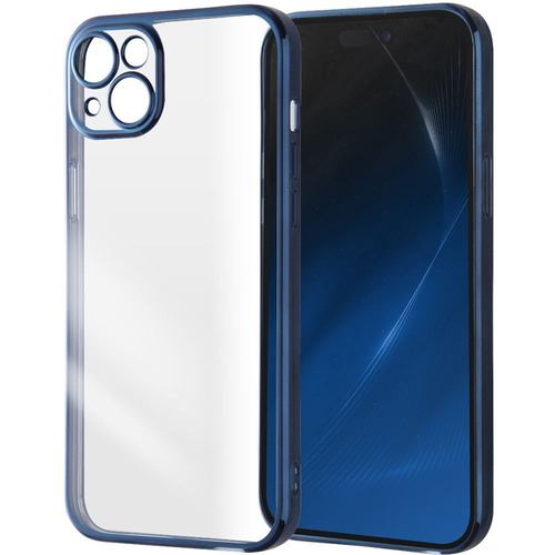 レイ・アウト RT-P43PFC2／AM iPhone 15Plus TPU META Perfect／ブルー ブルー