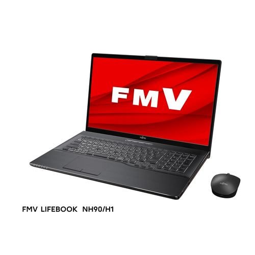 【推奨品】富士通 FMV LIFEBOOK NH FMVN90H1B [ 17.3in | FHD | Core i7-12700H | 16GB |  512GB | Win11 Home | Office | ブライトブラック ]