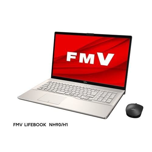 富士通 FMV LIFEBOOK NH FMVN90H1G [ 17.3in | FHD | Core i7-12700H | 16GB |  512GB | Win11 Home | Office | シャンパンゴールド ]