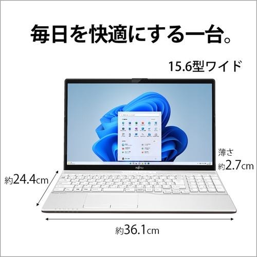 台数限定】富士通 FMVA450GW ノートPC FMV LIFEBOOK AH Series ...