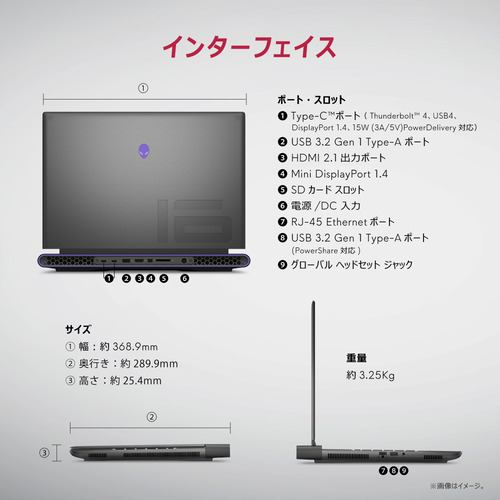 台数限定】DELL NAM96-DNLB ゲーミングノートパソコン Alienware m16