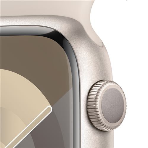 アップル(Apple) MR973J/A Apple Watch Series 9 GPSモデル 45mm  スターライトアルミニウムケースとスターライトスポーツバンド M/L