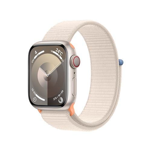アップル(Apple) MRHQ3J/A Apple Watch Series 9 GPS + Cellularモデル 41mm スターライトアルミニウムケースとスターライトスポーツループ