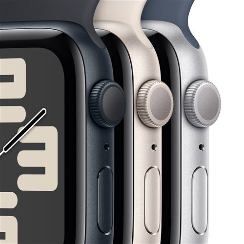アップル(Apple) MREE3J/A Apple Watch SE GPSモデル 44mm シルバーアルミニウムケースとストームブルースポーツバンド  M/L | ヤマダウェブコム