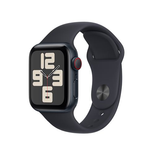 アップル(Apple) MRGA3J/A Apple Watch SE GPS + Cellularモデル 40mm ミッドナイトアルミニウムケースとミッドナイトスポーツバンド M/L