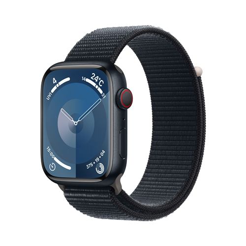 アップル(Apple) MRMF3J/A Apple Watch Series 9 GPS + Cellularモデル 45mm ミッドナイトアルミニウムケースとミッドナイトスポーツループ