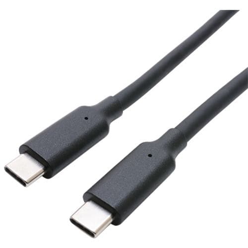 【推奨品】ミヨシ UYM-CC302BK USB3.2ケーブル USB PD 100W充電対応 充電／データ通信 Type-Cタイプ ブラック