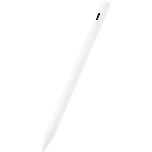 エレコム P-TPACSTAP05WH タッチペン／充電式／iPad専用／パームリジェクション対応／ペン先交換可能／ホワイト PTPACSTAP05WH