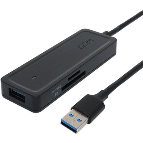 ミヨシ USH-10G2A／BK USBハブ USB3.2 Gen2対応 USB Aタイプ カードリーダー付 USH10G2A／BK