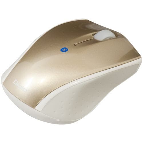 ナカバヤシ MUS-BKT99NGL 小型 Bluetooth 3ボタンBlue LEDマウス ゴールド MUSBKT99NGL