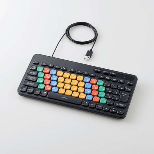 エレコム TK-FS10UMKBK はじめてのキーボード KEY PALETTO（有線） ブラック TKFS10UMKBK