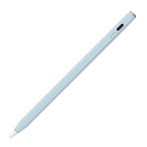 ナカバヤシ TPEN-001BL iPad専用 USB Type-C充電式 タッチペン  グレイッシュブルー