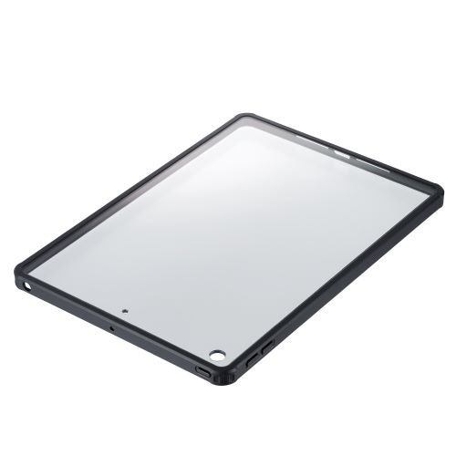 ナカバヤシ TBC-IP1903BK iPad 10.2インチ用 衝撃吸収背面ケース ブラック