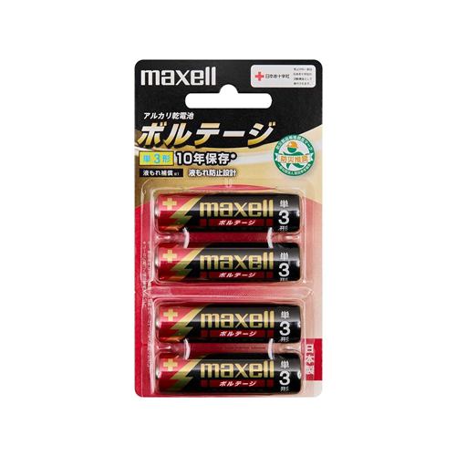 マクセル 【単3形】アルカリ乾電池「ボルテージ」（4本入り） LR6-T-4B