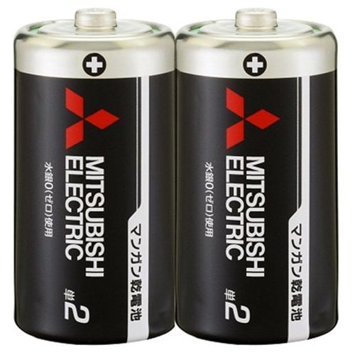 三菱 R14PUD／2S マンガン乾電池 単2形 2個入り