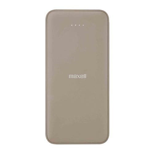 【推奨品】マクセル MPC-CE10000BE モバイルバッテリー 薄型大容量 10000ｍAh ベージュ