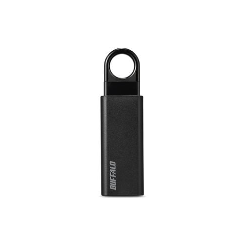 バッファロー RUF3-KS8GA-BK オートリターン機構搭載 USB3.1(Gen1)／USB3.0対応USBメモリー ブラック 8GB