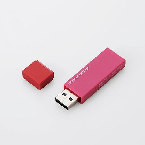 エレコム MF-MSU2B16GPN キャップ式USBメモリ ピンク 16GB