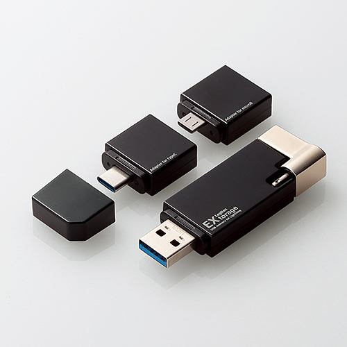エレコム LMF-LGU3A016GBK Lightningコネクタ搭載USB3.1 Gen1メモリ 16GB