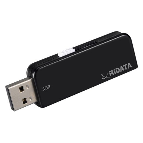 RiDATA RI-ID48U008BL USBメモリー USB2.0  8GB ブラック