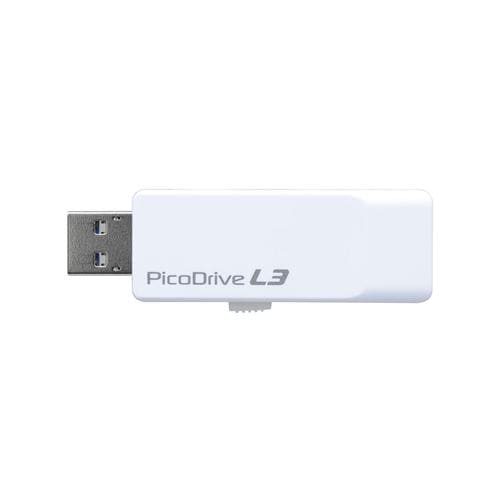 【クリックで詳細表示】グリーンハウス GH-UF3LA64G-WH USB3.0メモリー 「ピコドライブL3」 64GB