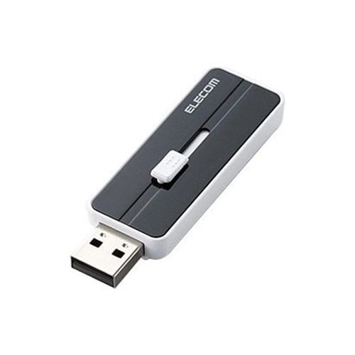 エレコム MF-KNU364GBK USBメモリー USB3.1(Gen1)対応 スライド式 64GB ブラック