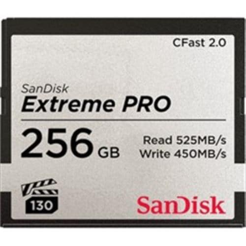 SanDisk　SDCFSP-256G-J46D　256GB　SanDiskエクストリームプロ　CFast2.0　カード