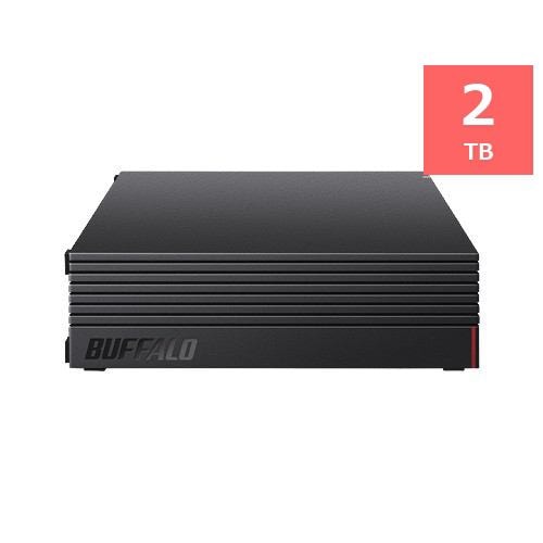 バッファロー HD-LDS2.0U3-BA USB3.1(Gen1)／USB3.0用 外付けHDD 2TB ブラック