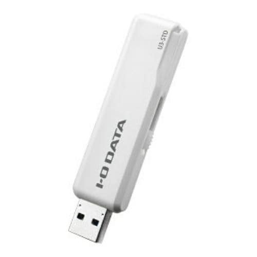 IOデータ U3-STD128GRW USBメモリ ホワイト 128GB USB3.1 USB TypeA スライド式